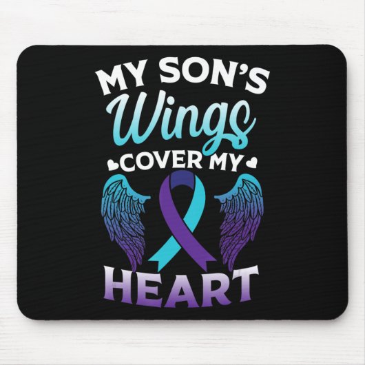 Zelfmoordbewustzijn Geheugen van Son Wings Hoesje Muismat (Voorkant)