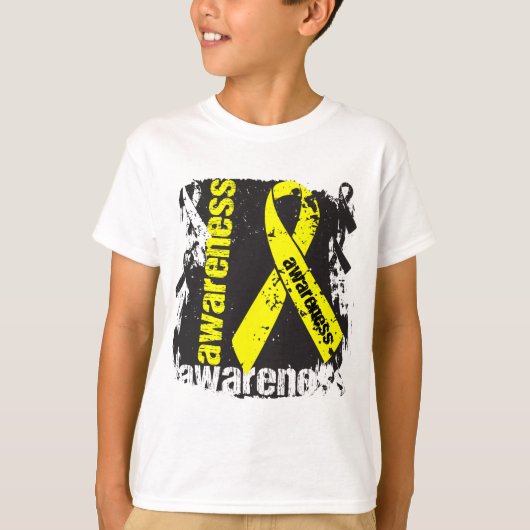 Zelfmoordbewustzijn Grunge Ribbon T-shirt (Voorkant)