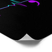 Zelfmoordbewustzijn Hartslag Happy Ribbon Support  Poster (Hoek)