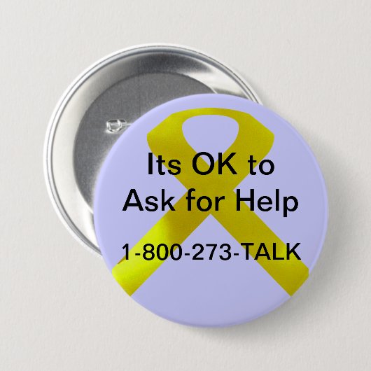 Zelfmoordbewustzijn Help Button (Voorkant /achterkant)