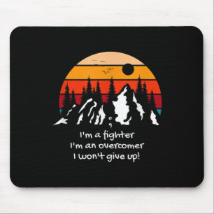 Zelfmoordbewustzijn Ik ben een vechter retro zonso Muismat