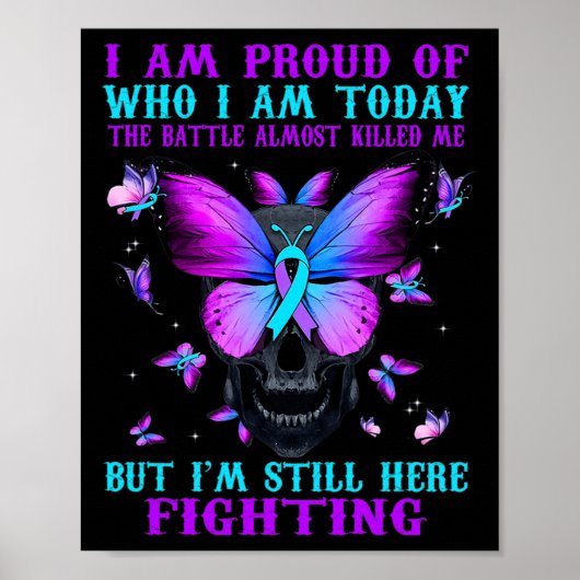 Zelfmoordbewustzijn Ik ben trots op wie ik vandaag Poster (Voorkant)