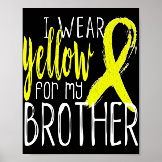 Zelfmoordbewustzijn ik heb geel Draag voor mijn BR Poster (Voorkant)