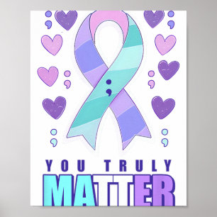 Zelfmoordbewustzijn is echt een probleem poster