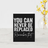 Zelfmoordbewustzijn Je kunt nooit worden vervangen Kaart (Gele Bloem)