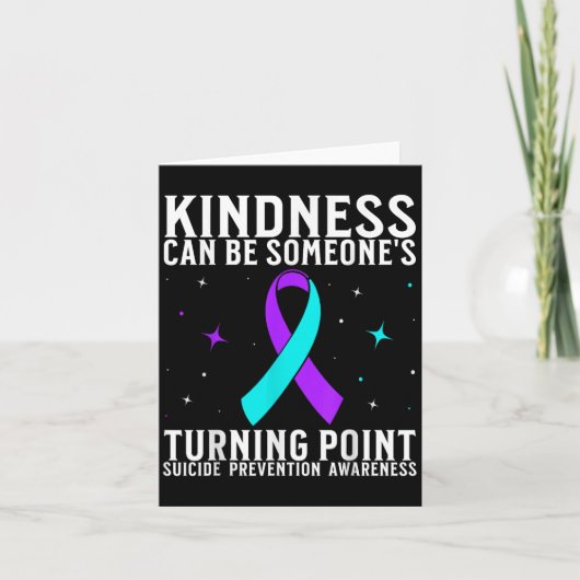 Zelfmoordbewustzijn Krijger Zelfmoordpreventie Bew Kaart (Voorkant)