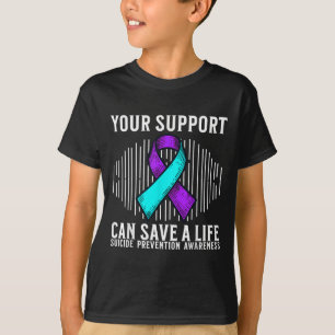 Zelfmoordbewustzijn Krijger Zelfmoordpreventie Bew T-shirt