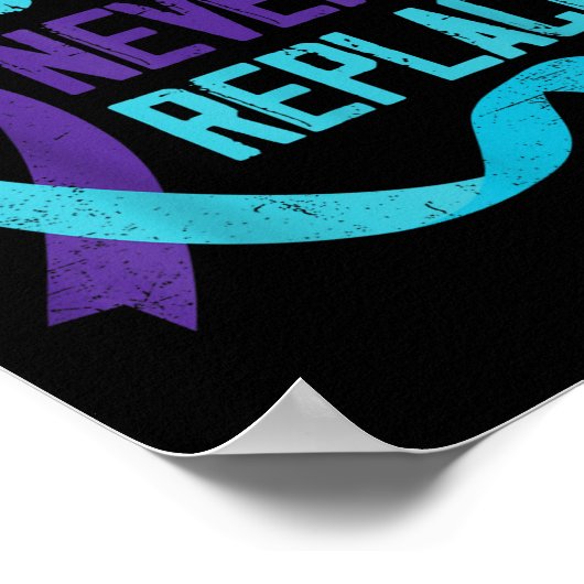 Zelfmoordbewustzijn kun je nooit vervangen poster (Hoek)