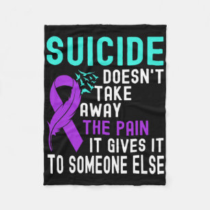 Zelfmoordbewustzijn Mental Health Suicide Preventi Fleece Deken