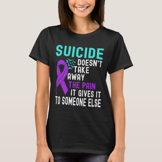 Zelfmoordbewustzijn Mental Health Suicide Preventi T-shirt (Voorkant)