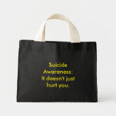 Zelfmoordbewustzijn Mini Tote Bag (Voorkant)