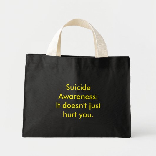 Zelfmoordbewustzijn Mini Tote Bag (Voorkant)