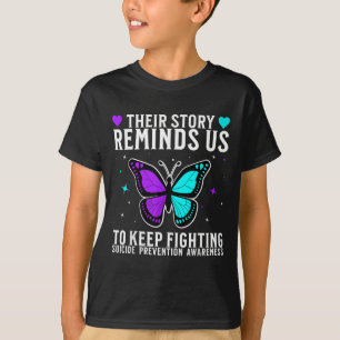 Zelfmoordbewustzijn Ondersteuning Zelfmoordprevent T-shirt