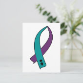 Zelfmoordbewustzijn Ribbon Briefkaart (Staand voorkant)