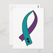 Zelfmoordbewustzijn Ribbon Briefkaart (Voorkant / Achterkant)