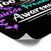 Zelfmoordbewustzijn Ribbon Geen verhaal zou moeten Poster (Hoek)