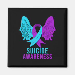 Zelfmoordbewustzijn Ribbon Mental Health Depressie Magneet