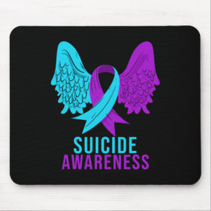 Zelfmoordbewustzijn Ribbon Mental Health Depressie Muismat