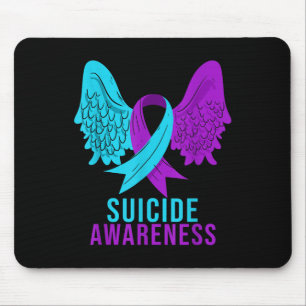 Zelfmoordbewustzijn Ribbon Mental Health Depressie Muismat