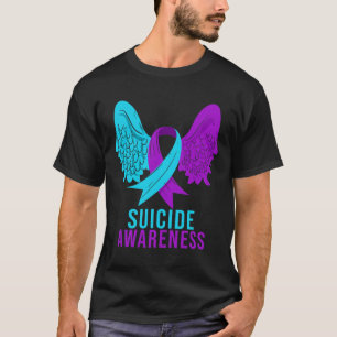 Zelfmoordbewustzijn Ribbon Mental Health Depressie T-shirt