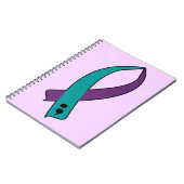 Zelfmoordbewustzijn Ribbon Notitieboek (Linkerzijde)