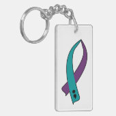 Zelfmoordbewustzijn Ribbon Sleutelhanger (Voorkant Links)