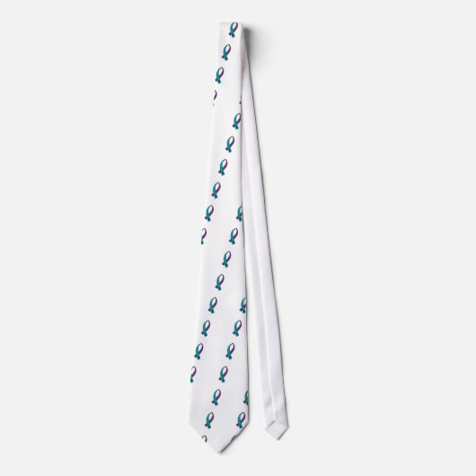 Zelfmoordbewustzijn Ribbon Stropdas (Voorkant)