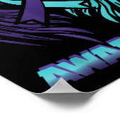 Zelfmoordbewustzijn Ribbon Wings Zelfmoordpreventi Poster (Hoek)