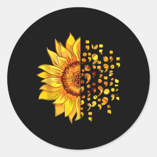 Zelfmoordbewustzijn Semicolon Depressie Geestelijk Ronde Sticker