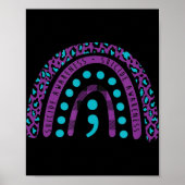 Zelfmoordbewustzijn Semicolon - Zelfmoordpreventie Poster (Voorkant)