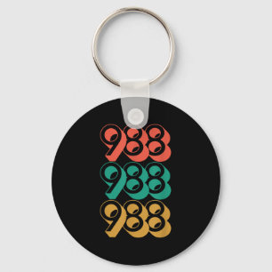 Zelfmoordbewustzijn - Shirt 988 - Zelfmoordprevent Sleutelhanger