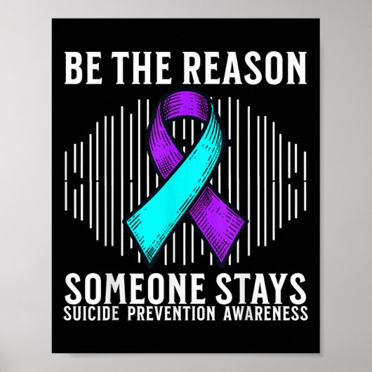 Zelfmoordbewustzijn Steun Zelfmoordpreventie Bewus Poster (Voorkant)