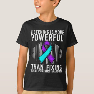 Zelfmoordbewustzijn steun Zelfmoordpreventie bewus T-shirt
