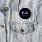 Zelfmoordbewustzijn Vredesliefhebbers Ronde Button 5,7 Cm (In situ)