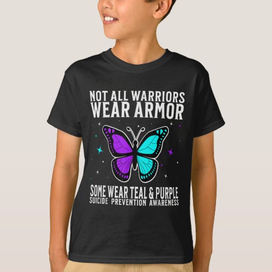 Zelfmoordbewustzijn Warrior Zelfmoordpreventie Bew T-shirt (Voorkant)