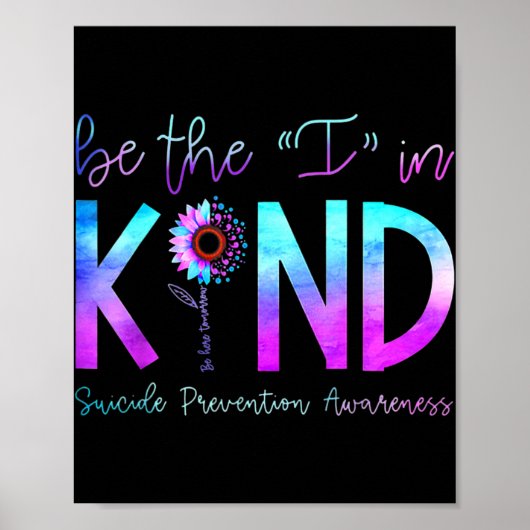 Zelfmoordbewustzijn Zelfmoordpreventie Zelfmoord W Poster (Voorkant)