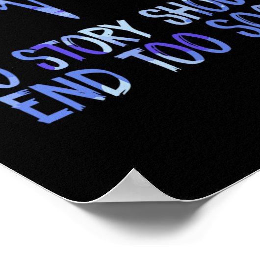 Zelfmoordbewustzijn Zonnebloem Poster (Hoek)