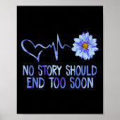 Zelfmoordbewustzijn Zonnebloem Poster (Voorkant)