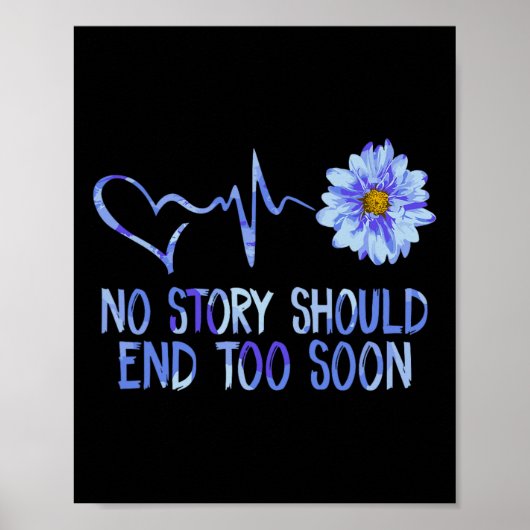 Zelfmoordbewustzijn Zonnebloem Poster (Voorkant)