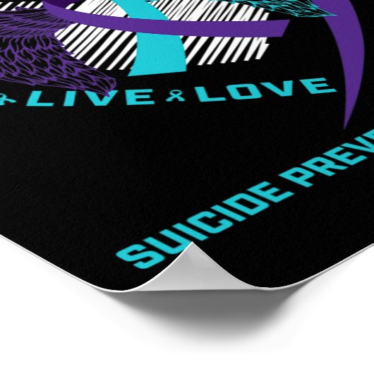 Zelfmoordbewustzijn Zoon Liefdevolle Herinnering Z Poster (Hoek)