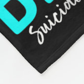Zelfmoordbewustzijnsshirt Broer Zelfmoordpreventie Fleece Deken (Hoek)