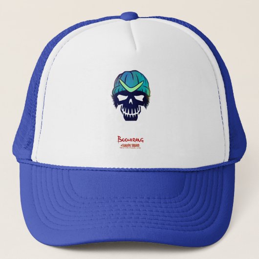 Zelfmoordcommando | Boomerang Hoofd Icoon Trucker Pet (Voorkant)