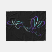 Zelfmoorddepressie Dragonfly-preventie Fleece Deken (Voorkant (Horizontaal))