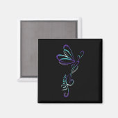 Zelfmoorddepressie Dragonfly-preventie Magneet (Voorkant / Achterkant)