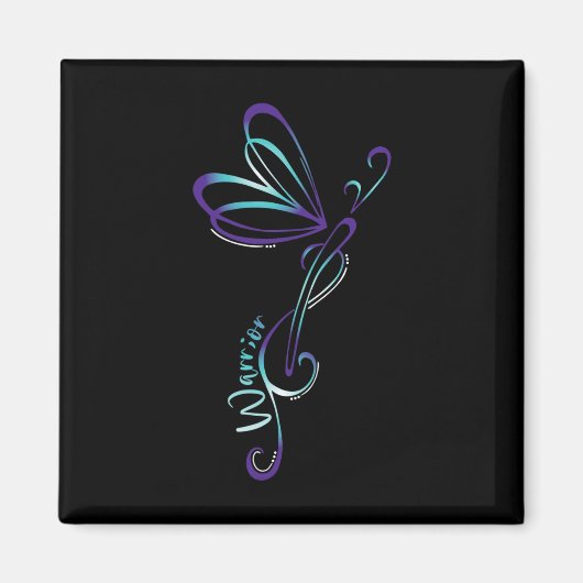 Zelfmoorddepressie Dragonfly-preventie Magneet (Voorkant)