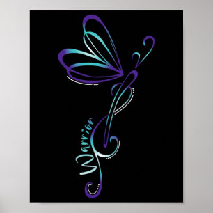 Zelfmoorddepressie Dragonfly-preventie Poster