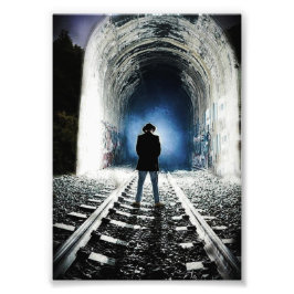 zelfmoordmissie foto afdruk