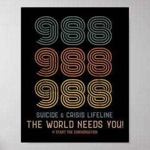 Zelfmoordpreventie 2024 De wereld heeft je nodig Poster