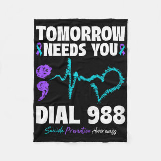 Zelfmoordpreventie 988 heeft je morgen mentaal nod fleece deken