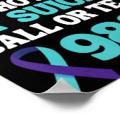 Zelfmoordpreventie 988 Hotline Ter Nagedachtenis A Poster (Hoek)